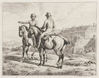 KG 01441
          <br/>
          Twee ruiters achter Wiener Hofburg
          <br/>
          <em>Klein, Johann Adam (1792-1875)</em>